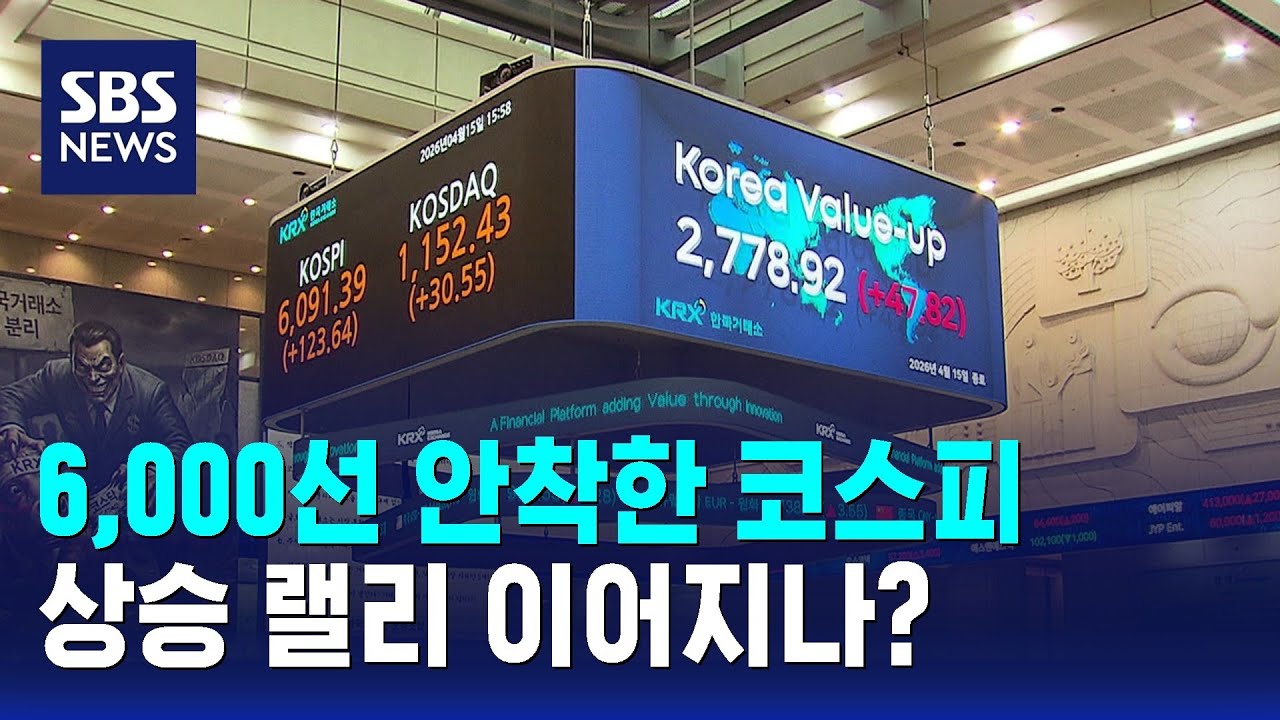 6,000선 안착한 코스피..상승 랠리 이어지나? / SBS