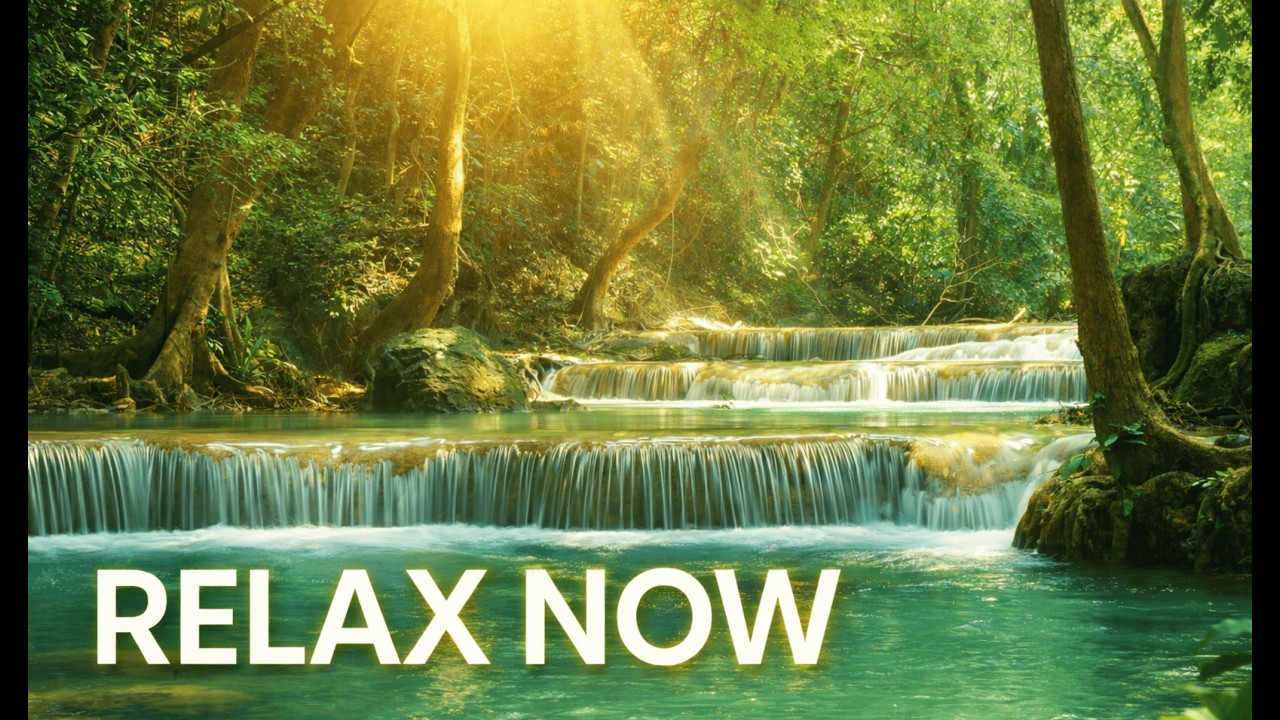 Gentle Stream Serenity 🌿 Soft Relaxing Music by the Forest Water