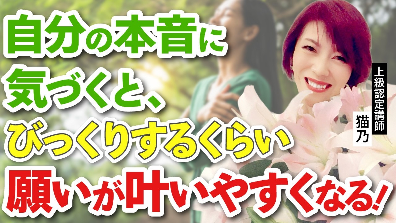思い通りに進まない時、“本音”を置き去りにしている_上級認定講師猫乃