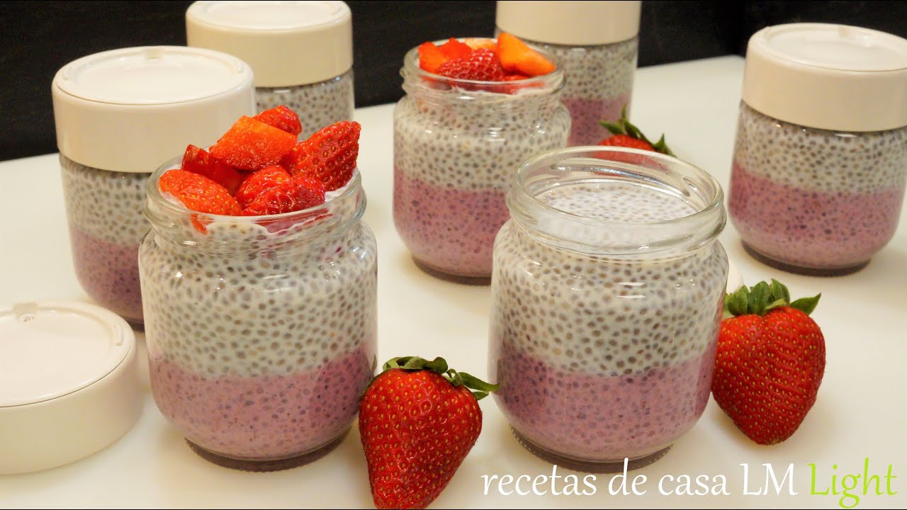 COMÓ HACER PUDÍN DE CHIA un postre desayuno o merienda saludable