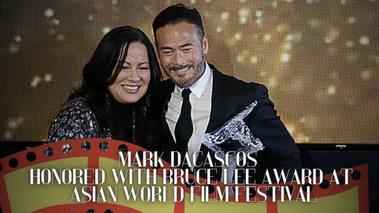 MARK DACASCOS honored with BRUCE LEE Award at Asian World Film Festival #pinoypride