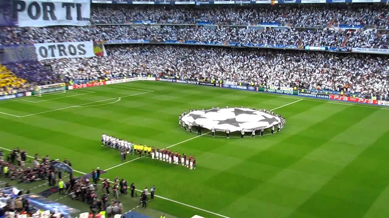 Real Madrid Barcelona UEFA Champions League anthem