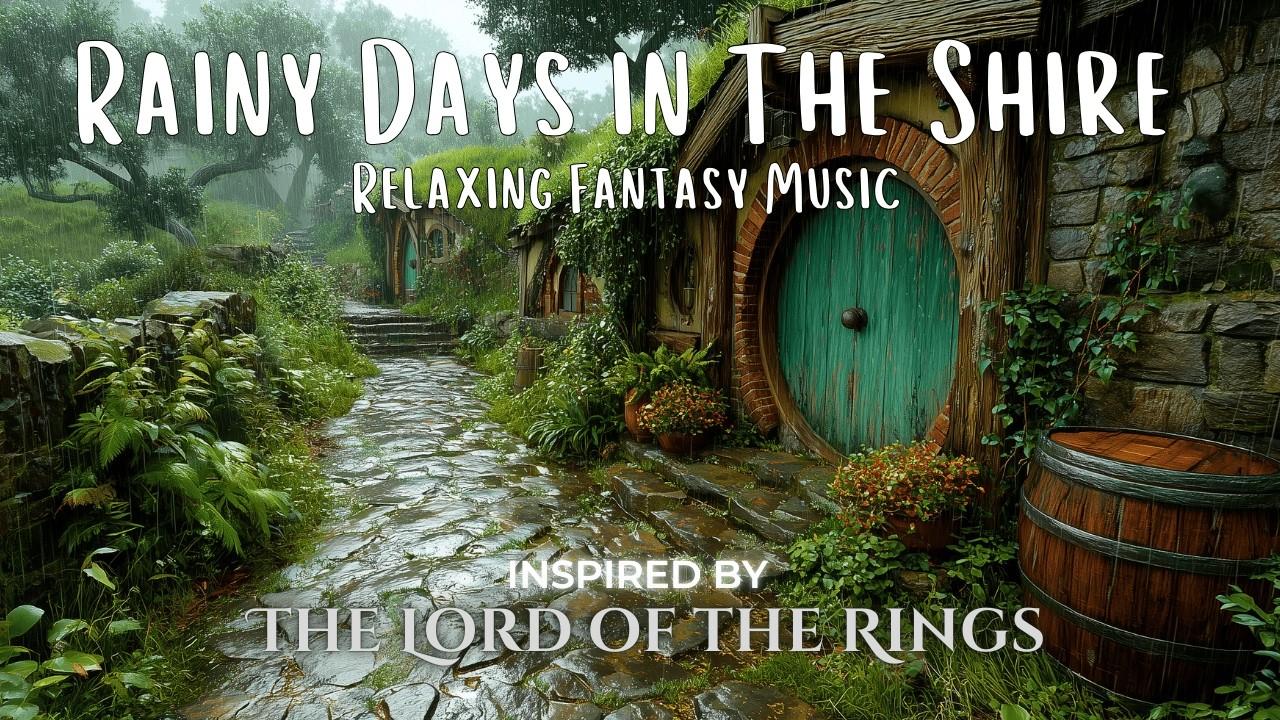 Rainy Days in The Shire | Relaxing Fantasy Music Inspired by The Lord of the Rings #lotr