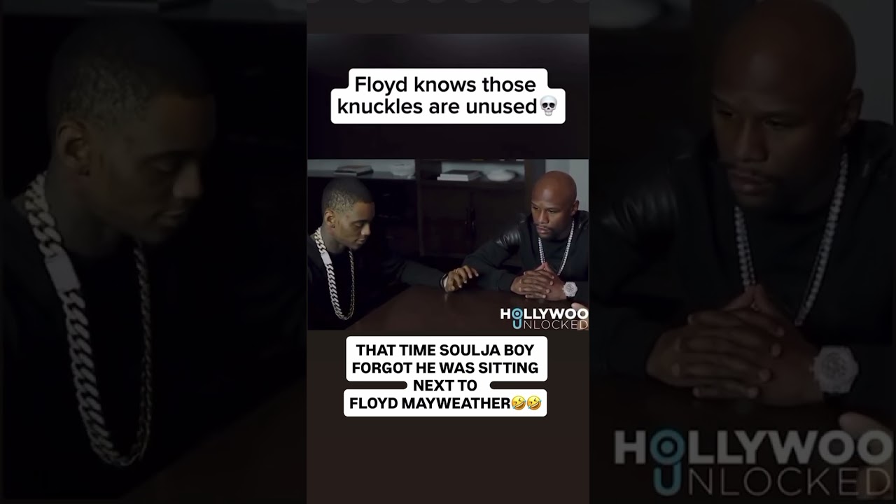 SOULJA BOY FORGOT HE WAS SITTING NEXT TO FLOYD MAYWEATHER🤦🏽&zwj;♂️🧢🤣