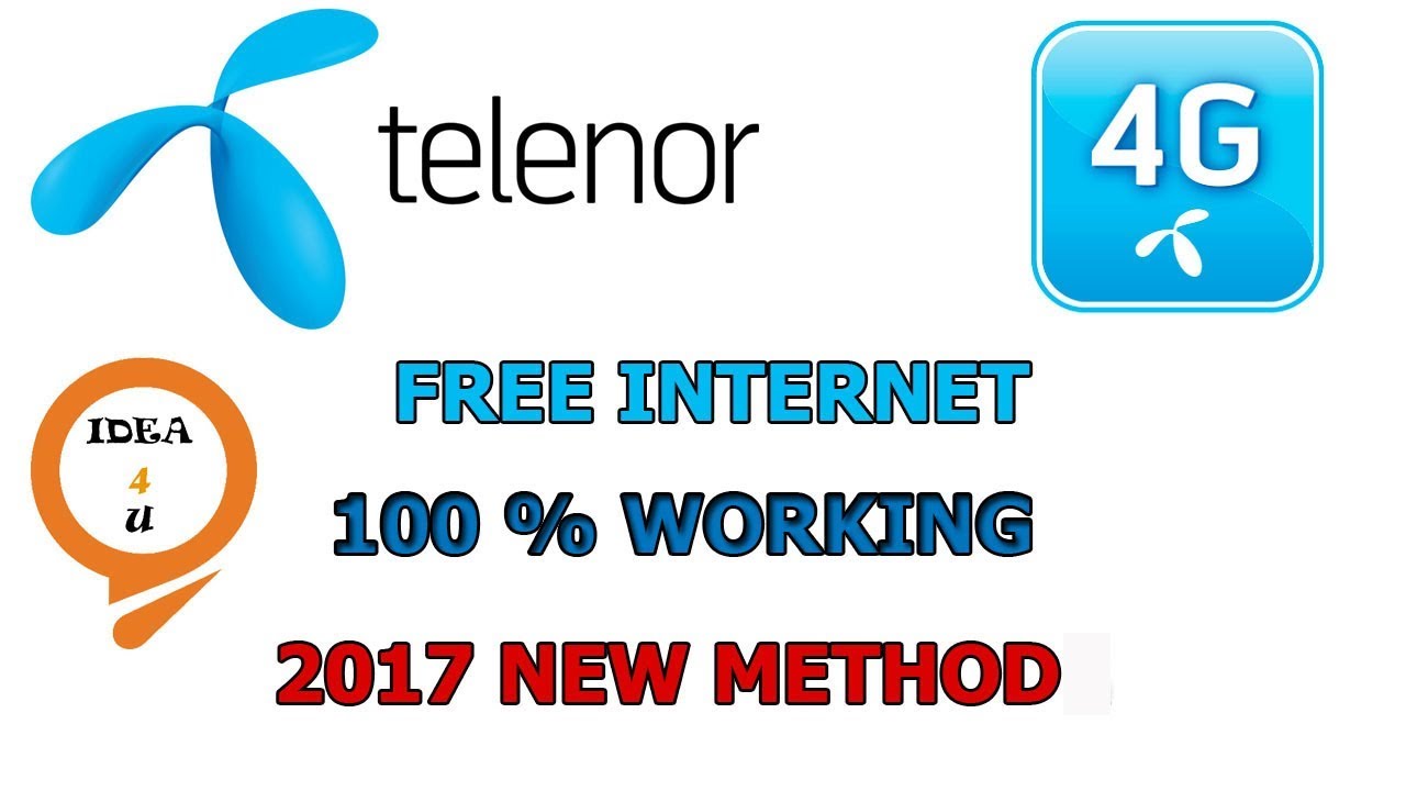Telenor free internet trick 2017 with proof | 100% working