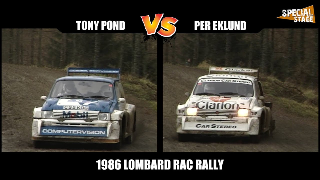 Tony Pond & Per Eklund Metro 6R4 Head to Head RAC Rally 1986