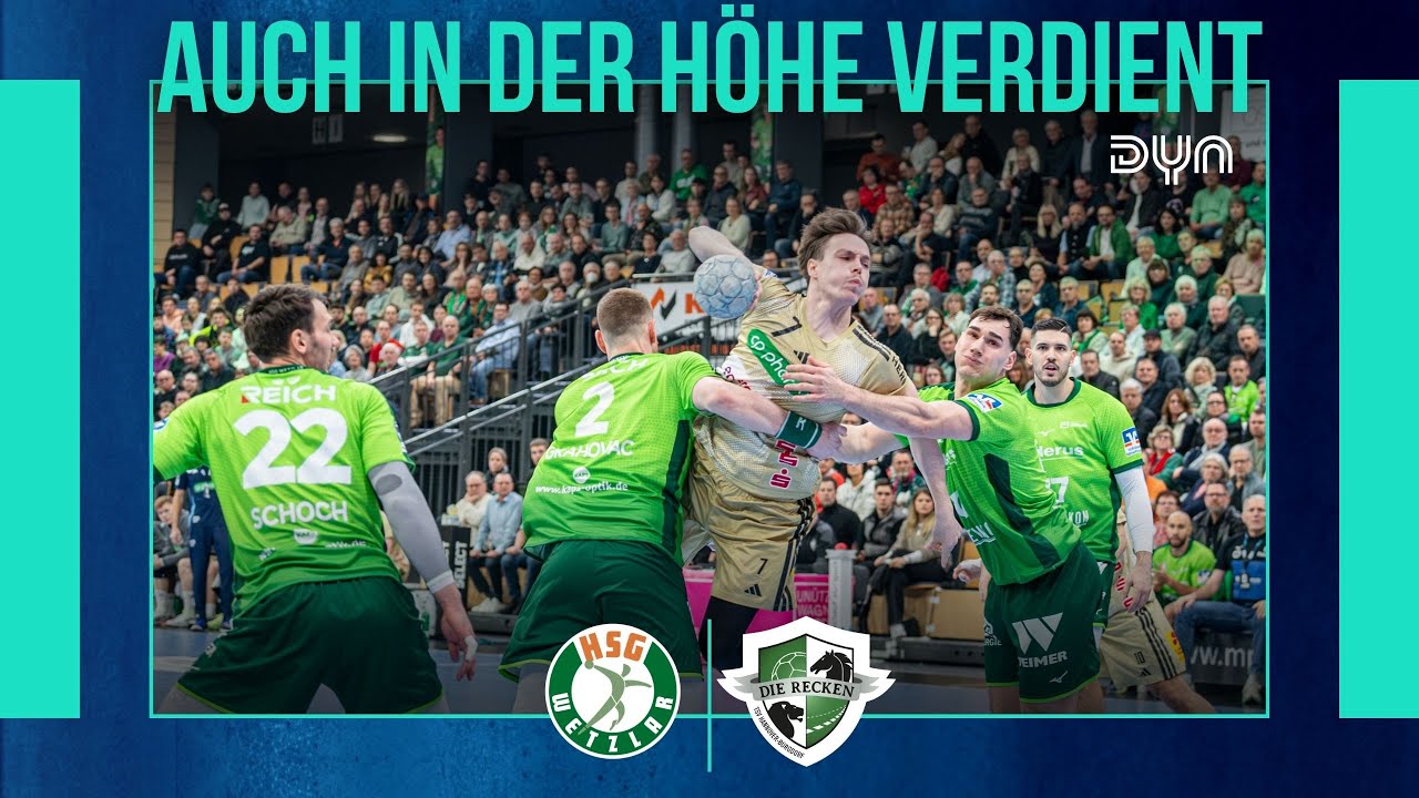 Highlights: HSG Wetzlar - TSV Hannover-Burgdorf (Saison 2025/26) DAIKIN HBL | Dyn Handball