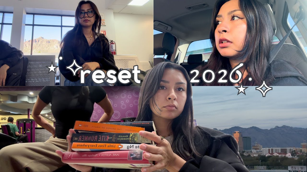 preparándome para iniciar 2026 (reset, rutina de gym, libros, roadtrip & descanso mental) ♡