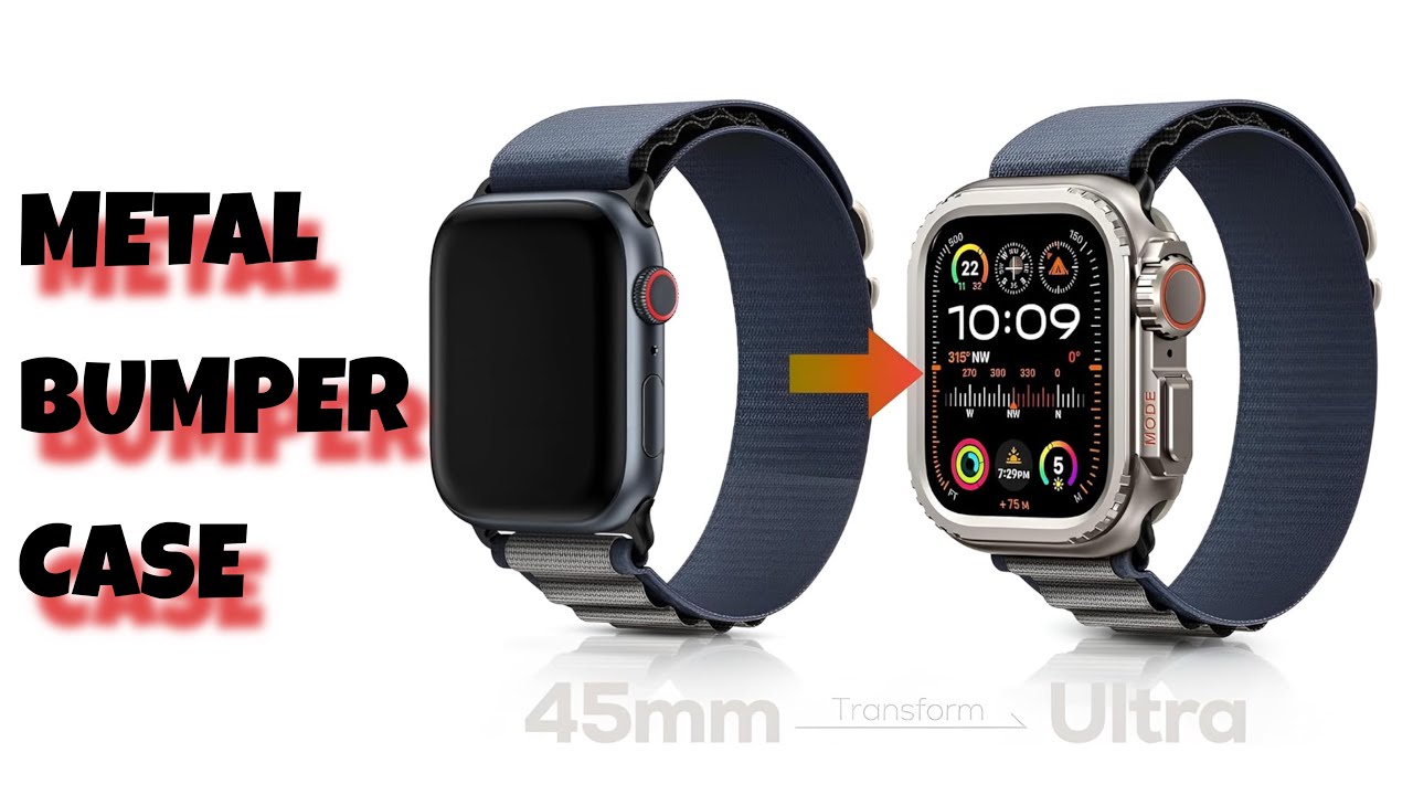 BEYSIC Metal Bumper Case Compatible for Apple Watch. 