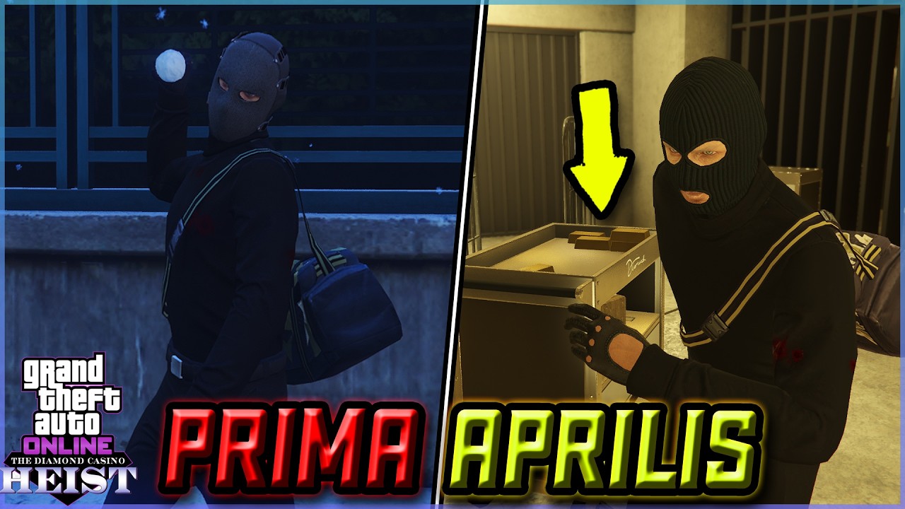 PRIMA APRILIS ROCKSTARA - GTA ONLINE Napady na kasyno z randomami