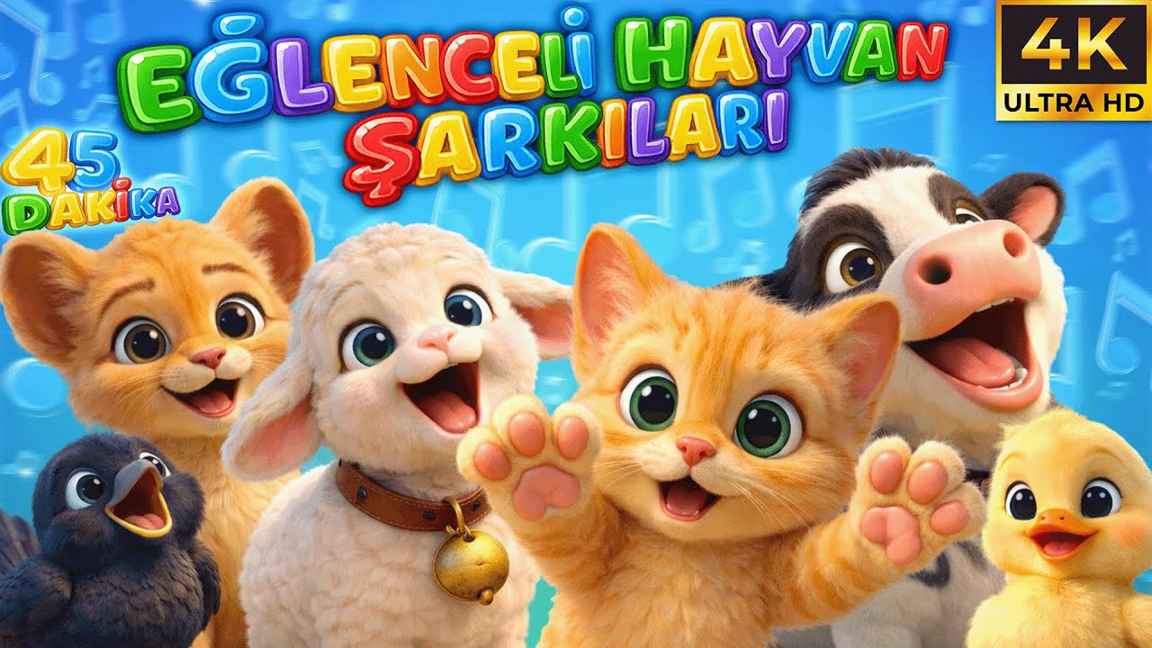 45 DAKİKA 👉 EĞLENCELİ HAYVAN ŞARKILARI MİX 🌀 KESİNTİSİZ EĞLENCE 🎵 Uzun Çocuk Şarkıları