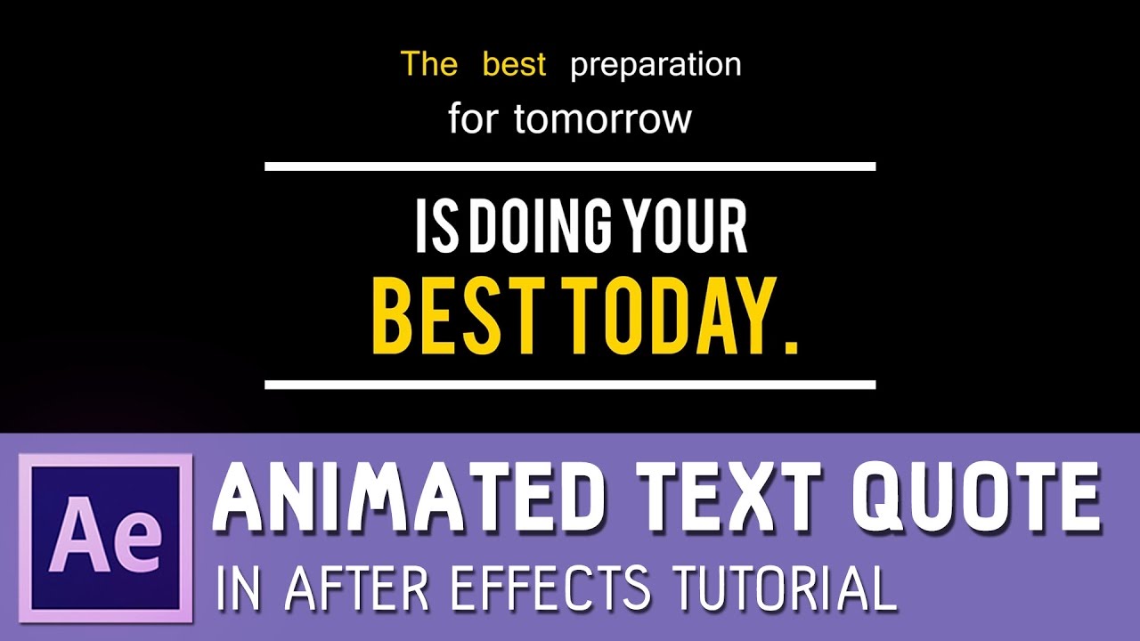 Animated Text Quote in After Effects Tutorial