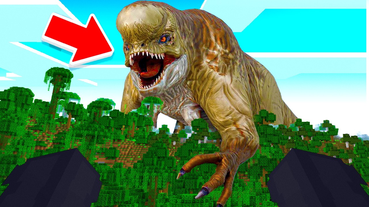 HO AGGIUNTO IL DISTORTUS REX DI JURASSIC WORLD NEL MIO MONDO MINECRAFT E...