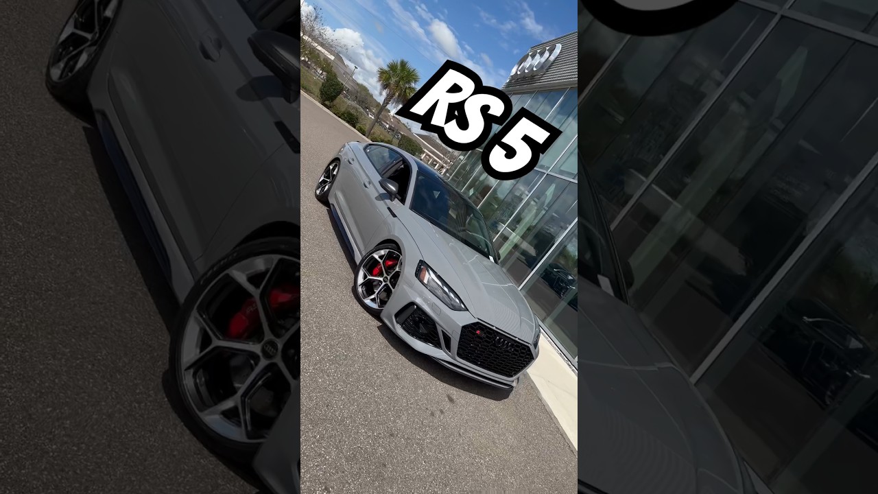 2024 Audi RS 5 Sportback in Nardo Gray 🦾 #audi #audirs5 #rs5 #audis #sedans #audicar #audicarlover