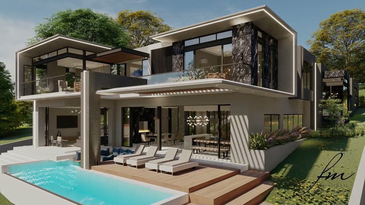 Stunning Ultra Modern Residence Situated in the Eye of Africa by top architects FM Architects