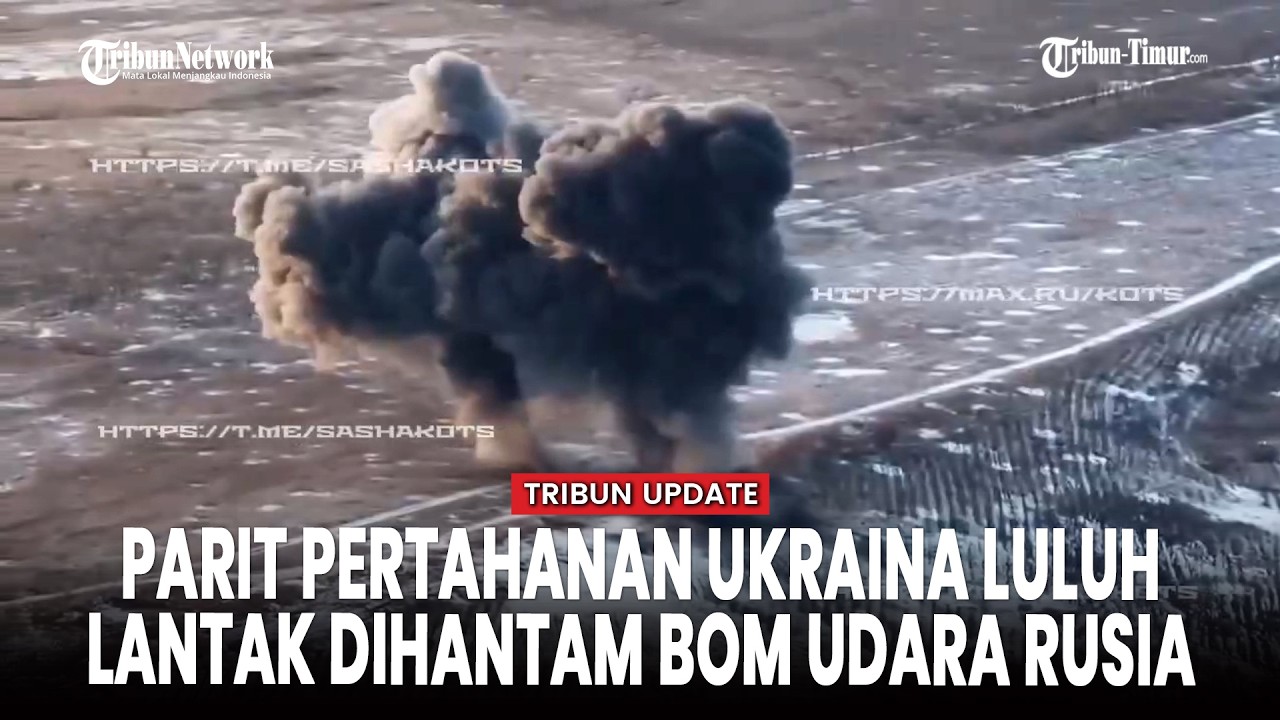 Bom FAB Rusia Hantam Kota Bawah Tanah Galian Ukraina, Sisakan Lubang Besar!