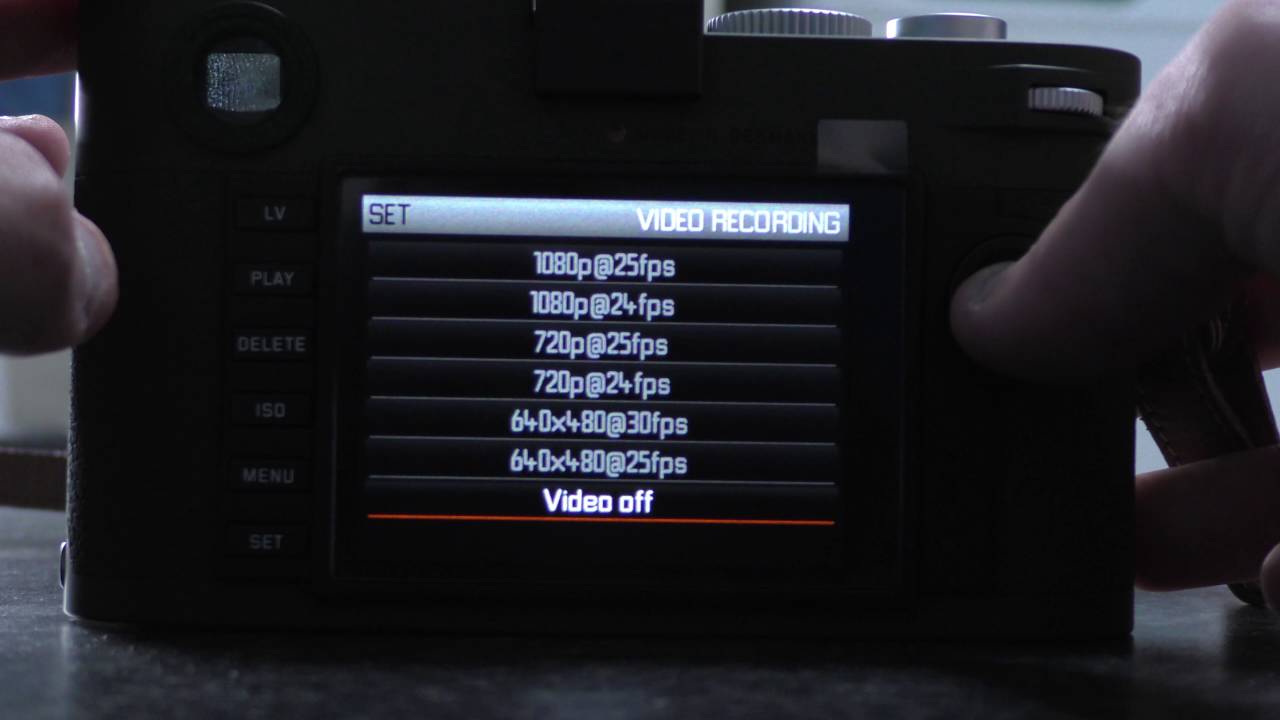 A look at the Leica M Typ 240 Menus