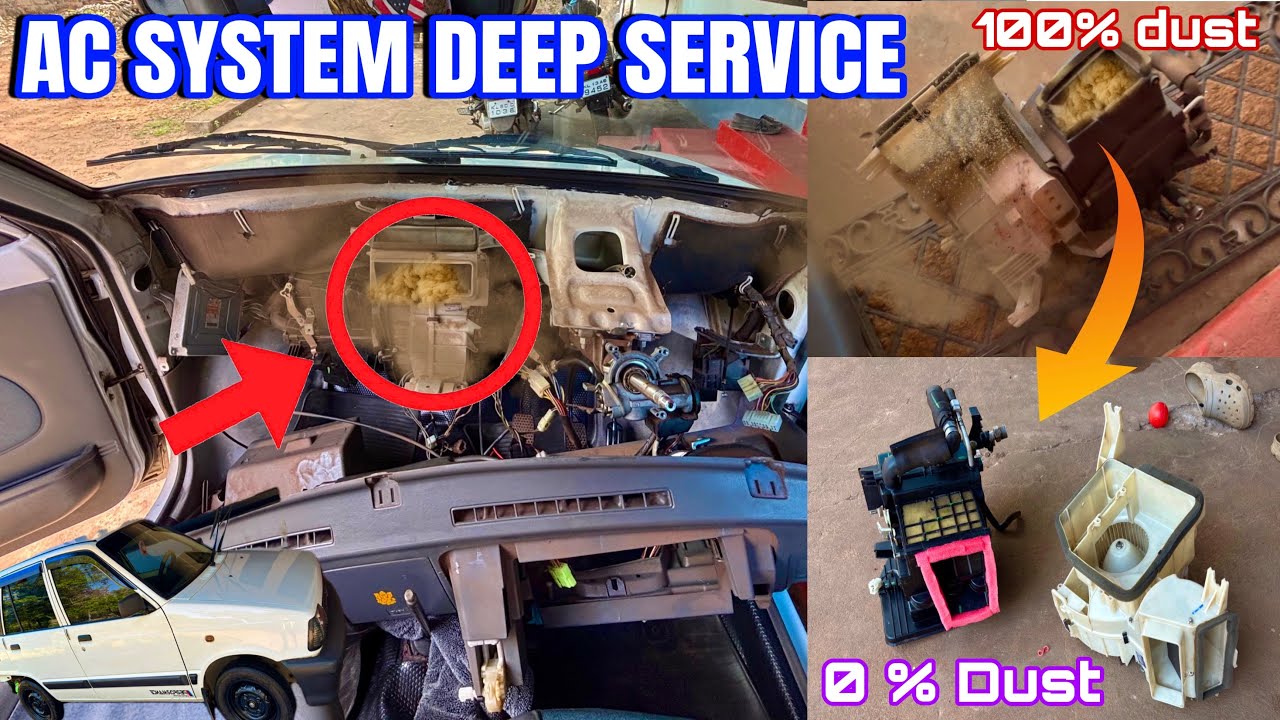 Maruti 800 ac deep cleaning at home #maruthi800 #maruti #marutisuzuki #carac #mechanic #usedcars