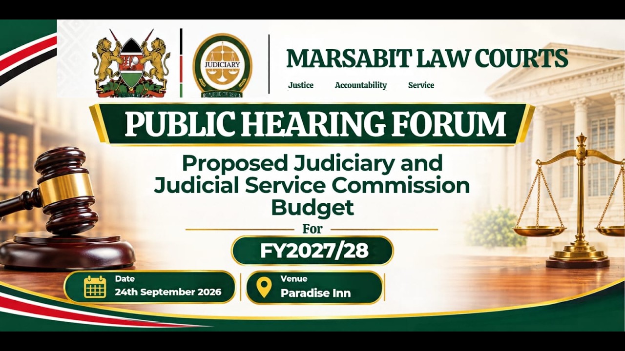 JUDICIARY FY 2027/28 BUDGET PUBLIC HEARING