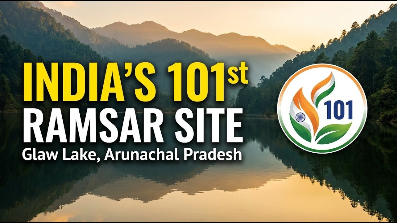 India&rsquo;s 101st Ramsar Site: Why Glaw Lake is a Huge Deal! 🇮🇳✨