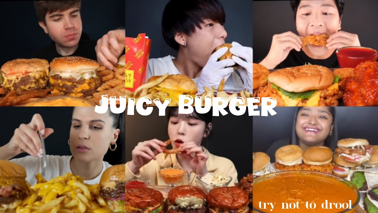 JUICY BURGER compilation || try not to drool || yumm_mukbang