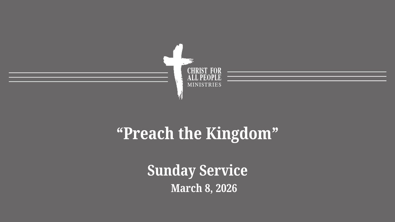 Christ for all People Live Stream
