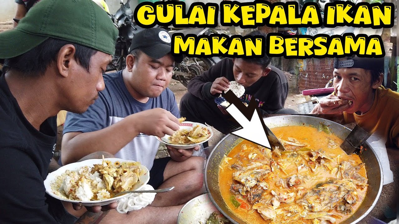 Kenikmatan makan bersama dengan kawan kawan..membuat gulai kepala ikan mayun‼️