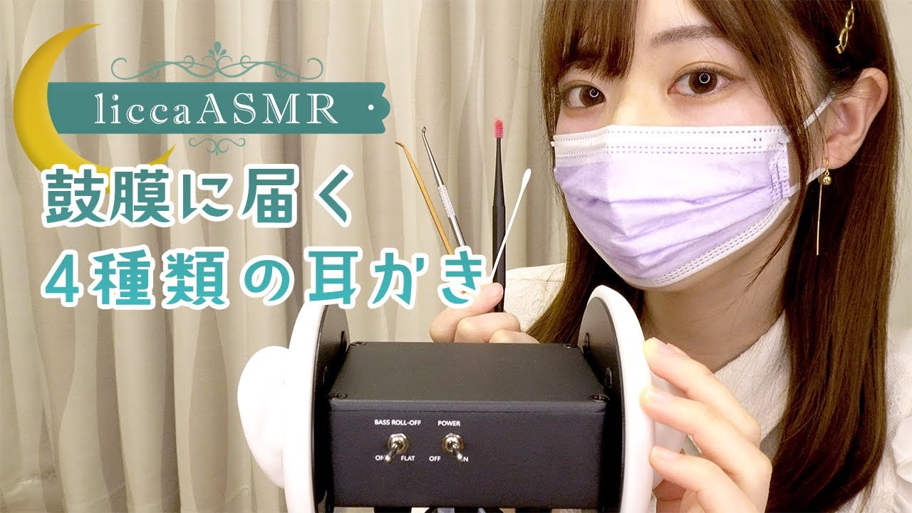 【ASMR】鼓膜に届く👂4種類の耳かき💤4 Types of Earpicks / 4 종류의 귀이개