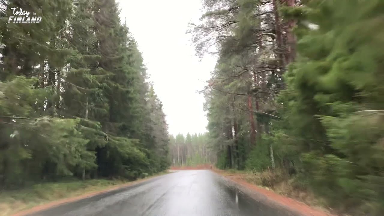 Rainy Driving from Raahe to Vihanti Finland | TODAY IN FINLAND #161