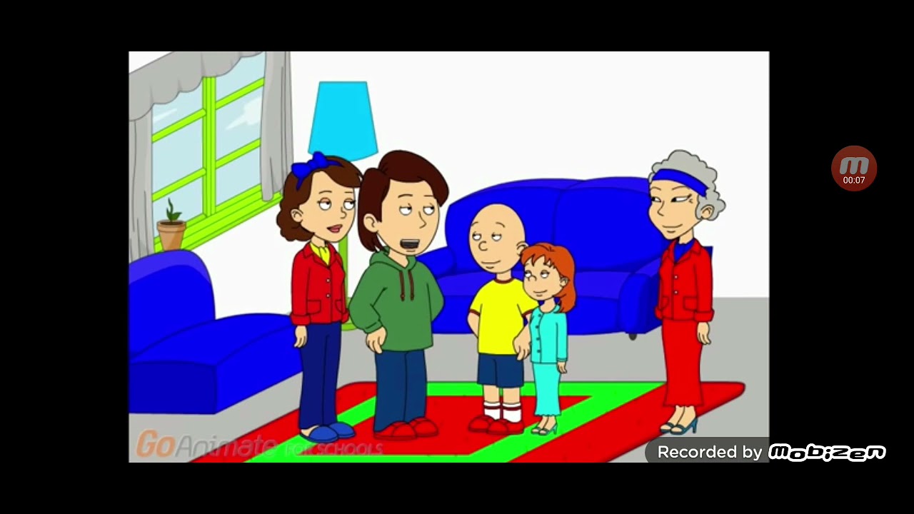 Caillou watches family guy