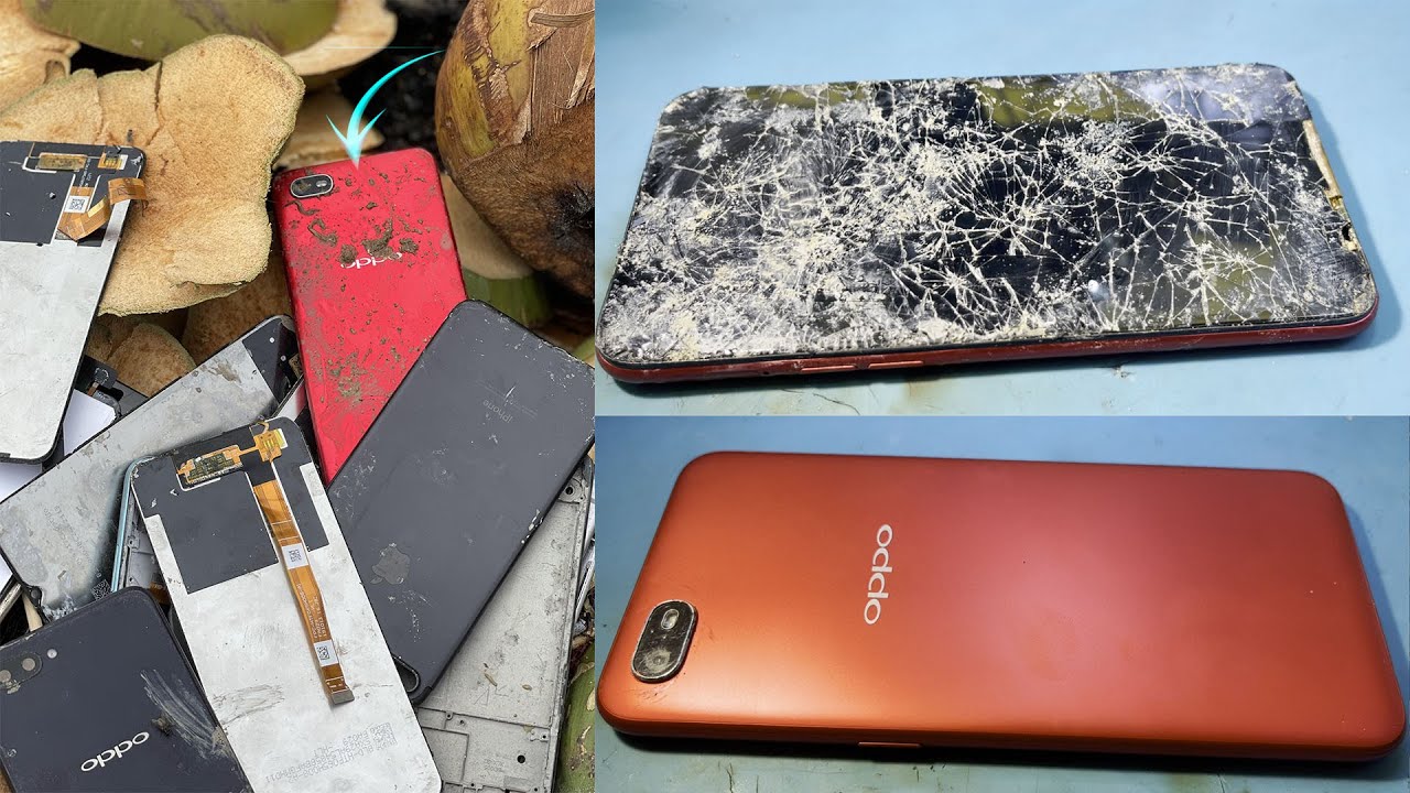 Oppo A1k Old phone thrown in trash​ & Restoration abandoned destroyed phone