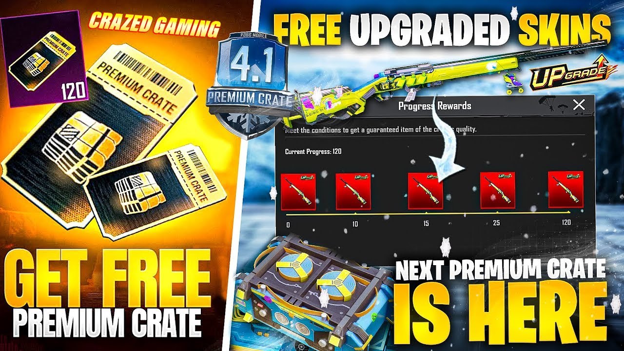 New Premium crate 4.1 is Here | new crate opning m24 skin | PUBGM