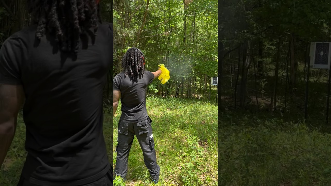 Can you use a plastic bag as a shell catcher? #gunrange #youtubeshorts #explore  #srtdavidd #shorts