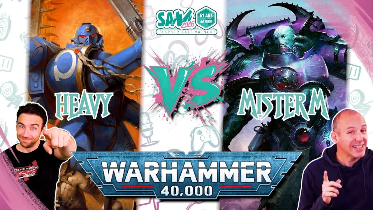Warhammer 40.000 - Space Marines VS Emperor Children's Stream Against Mucoviscidose