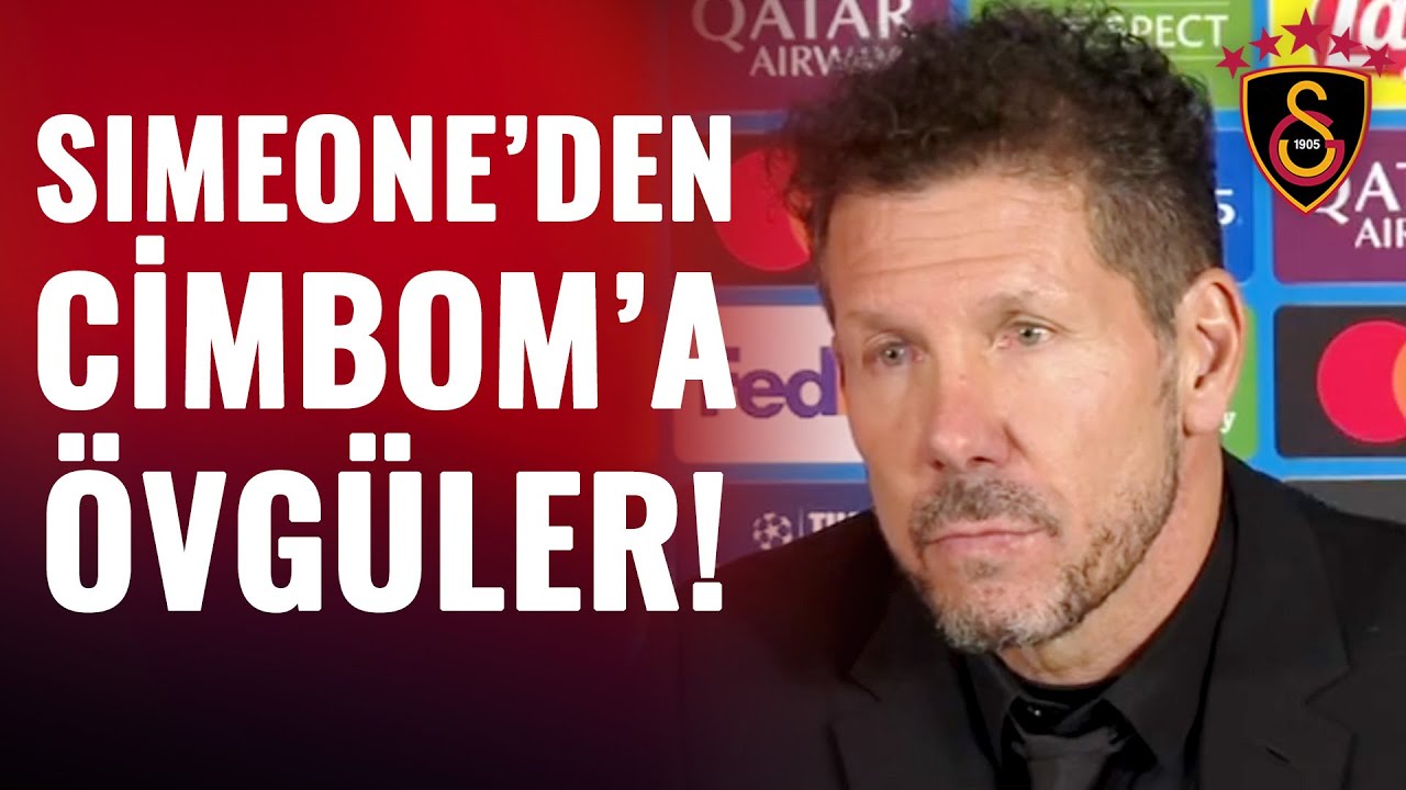 Diego Simeone'den Maç Sonu Galatasaray'a Övgüler! (Galatasaray 1-1 Atletico Madrid)