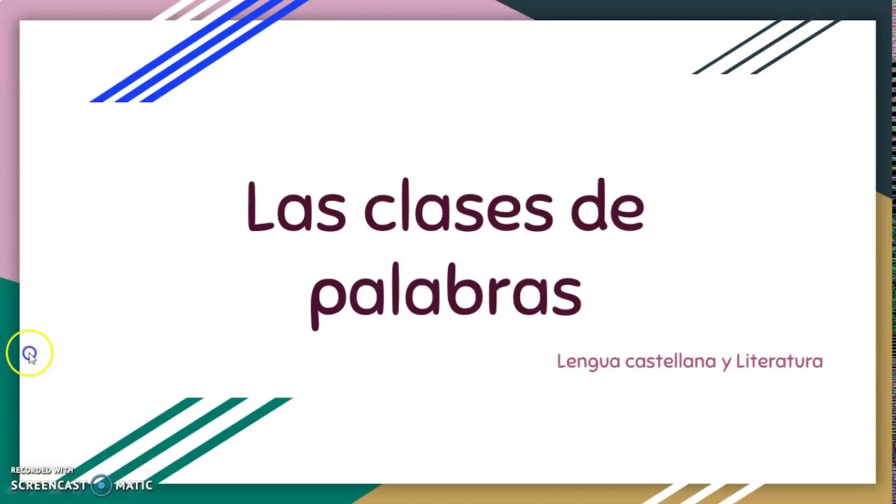 La clases de palabras variables
