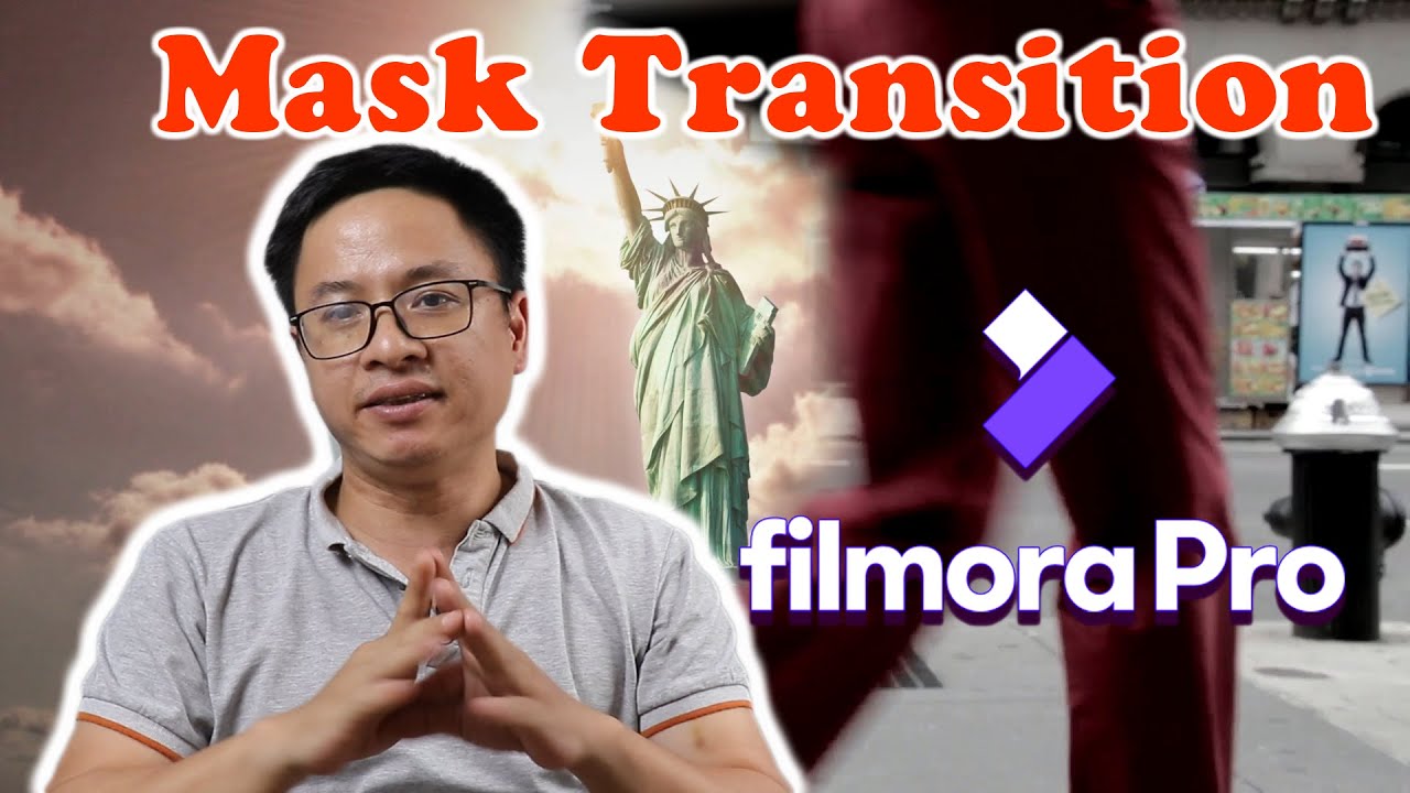 FilmoraPro Mask Transition Effect - Tutorial For Beginners
