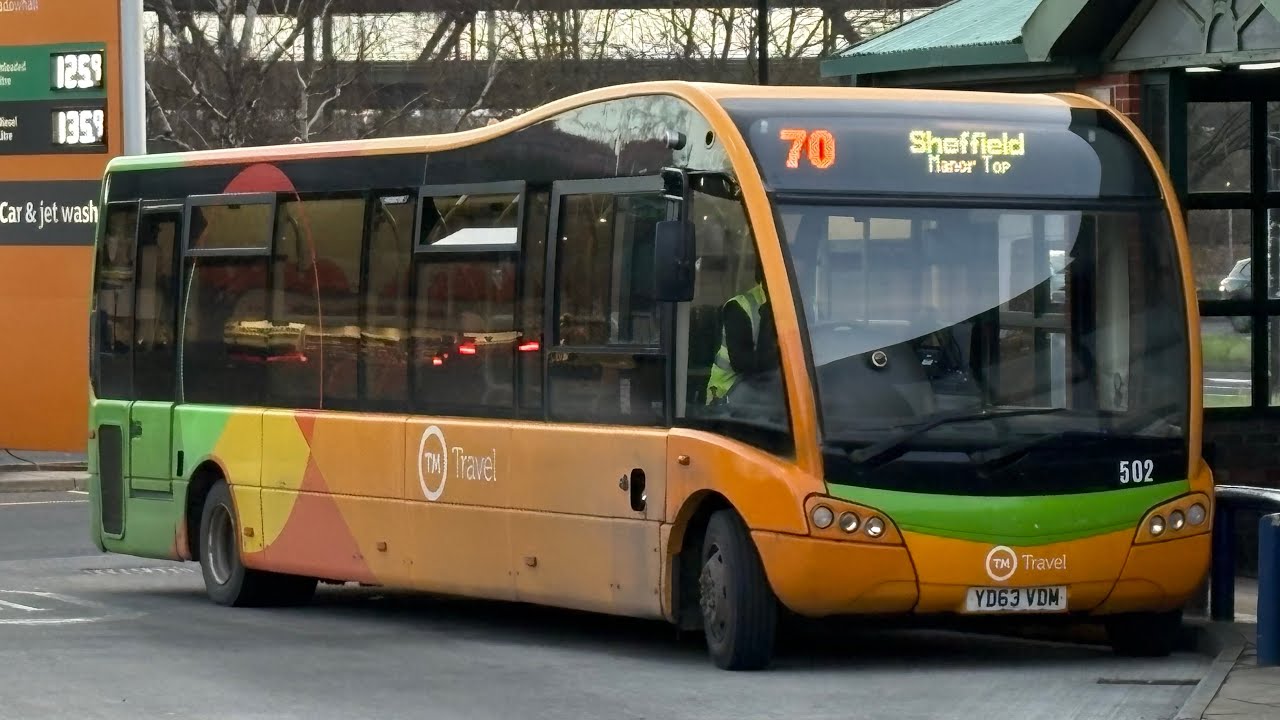 502 on the 70 to Meadowhall (THRASHY AND VERY SQUEAKY FAN BELT)