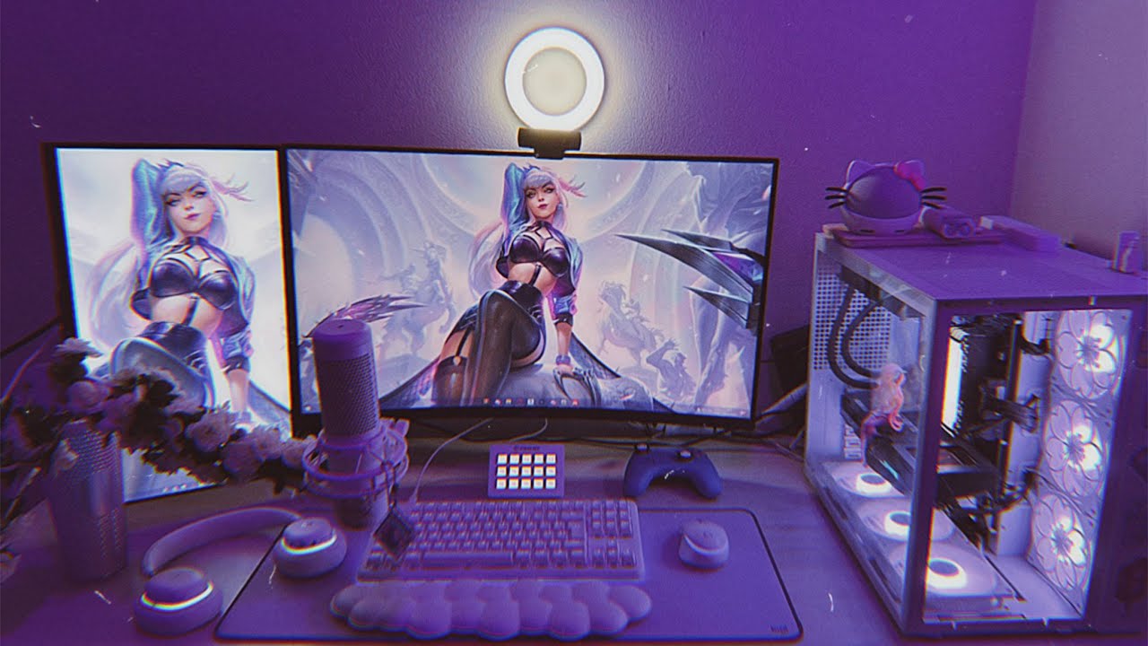Meu quarto gamer feminino 2024 🎀🧸