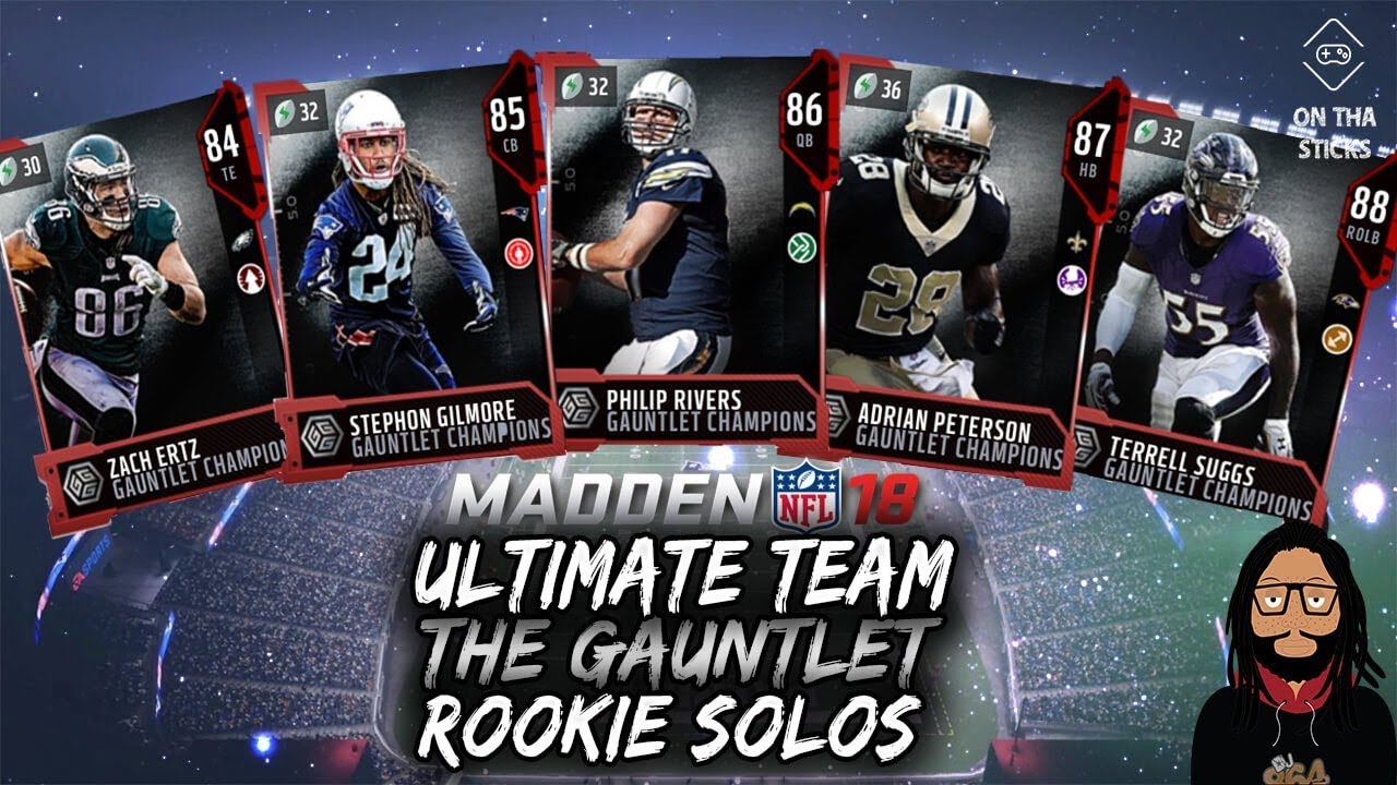 Madden 18 Ultimate Team The Gauntlet Rookie Solos #MUT