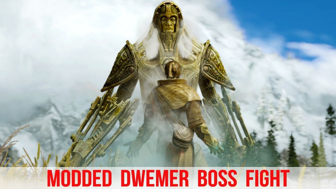 Skyrim Mods - Ancient Dwemer BOSS BATTLE!
