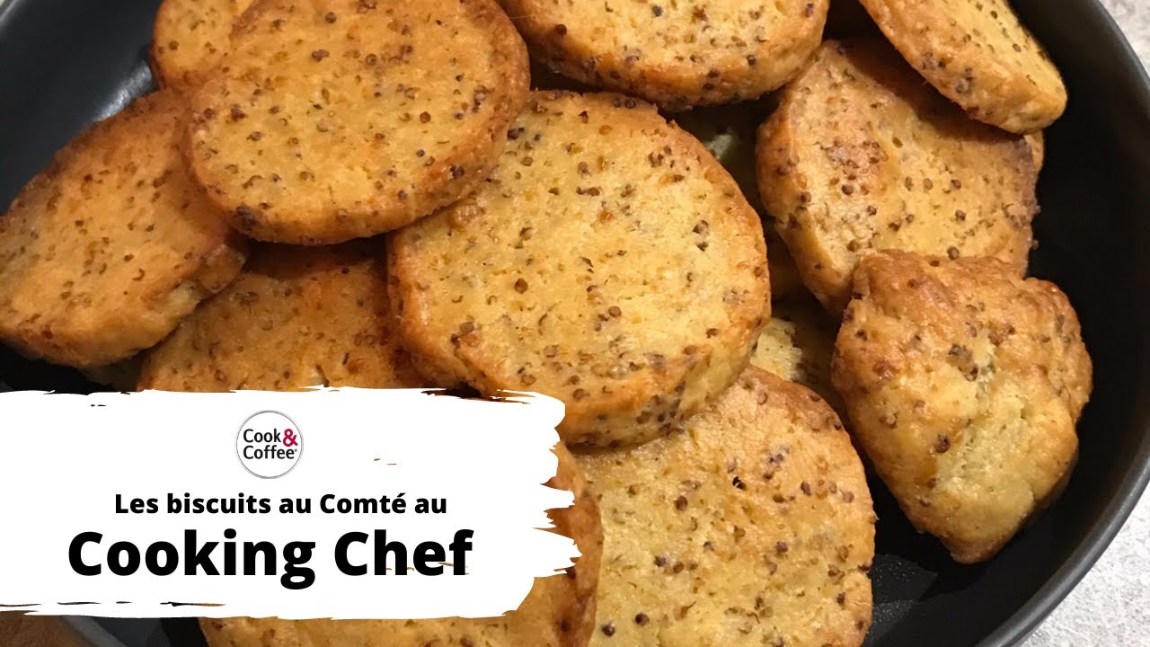 Les biscuits apéritifs au comté au Cooking Chef