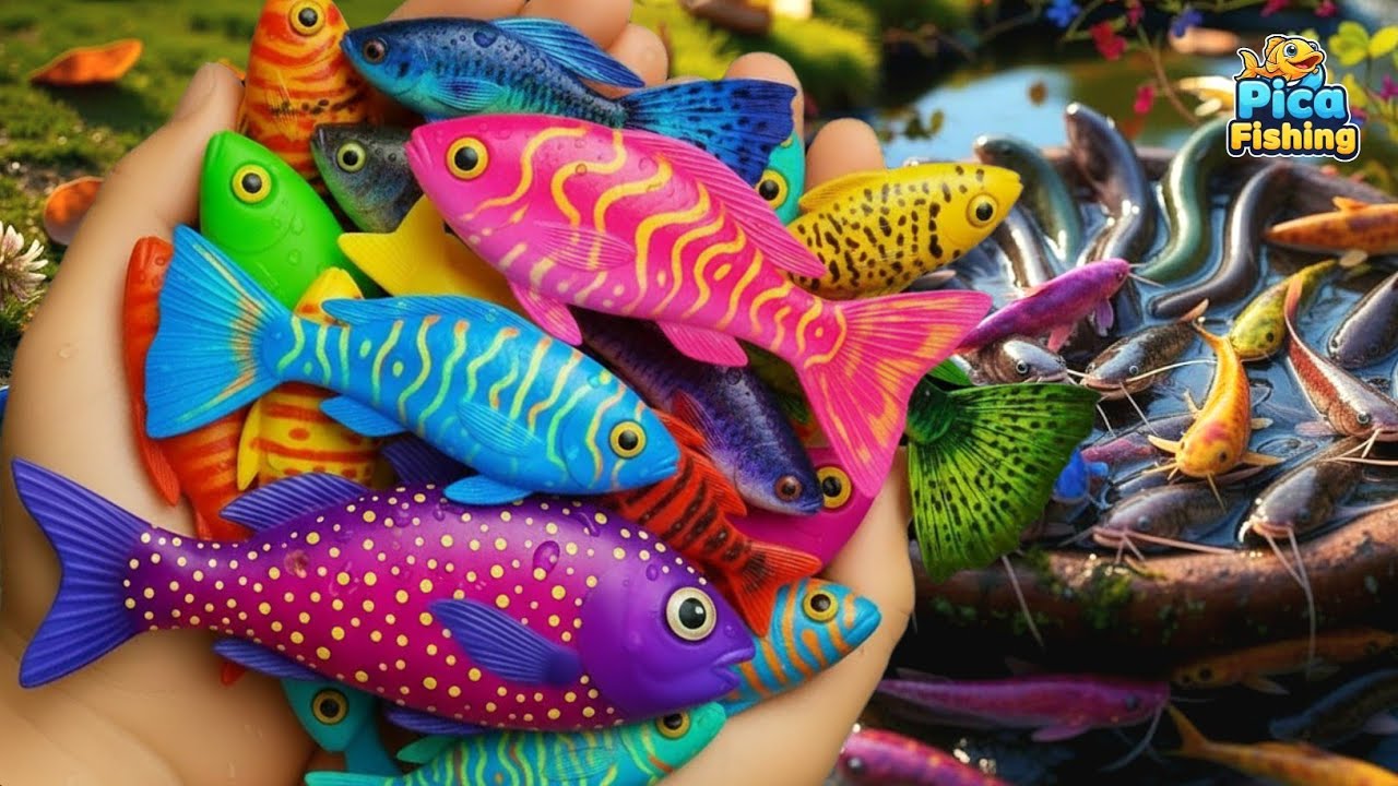 Opening Giant Colorful Eggs Filled with Stunning Tropical Fish