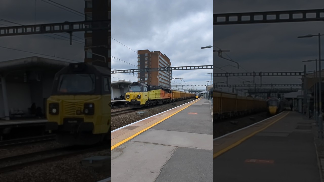 70806 Passes Swindon #class70 #colasrail #freighttrain #trainspotting #train @WesternSpot23