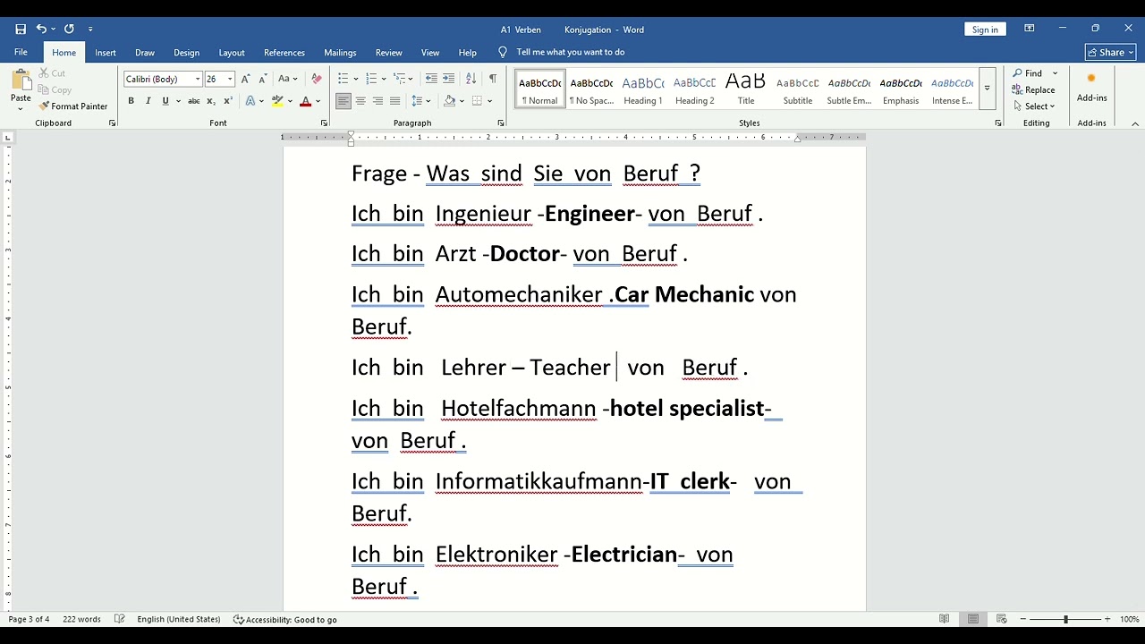 German  Occupations   Deutsche   Berufe       und  sich   Vorstellen