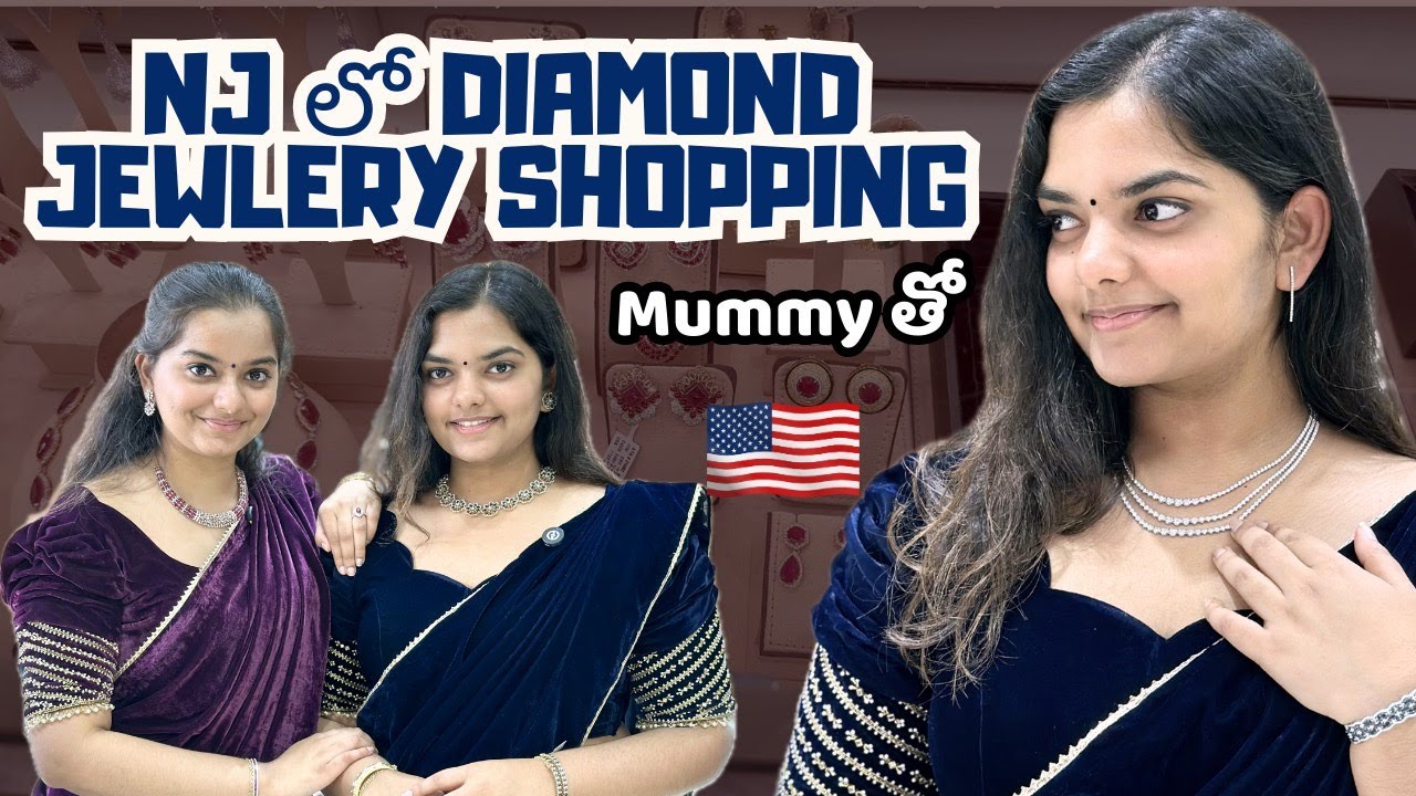 Diamond Jewelry Shopping: Family Vlogs diml vacation lo || Telugu Vlogs in USA || A&C