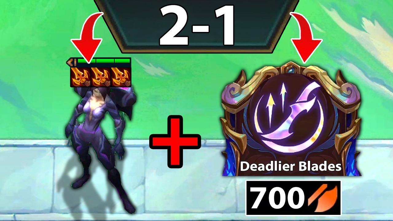 700 AD Kai'Sa + Deadlier Blades at 2-1 !??