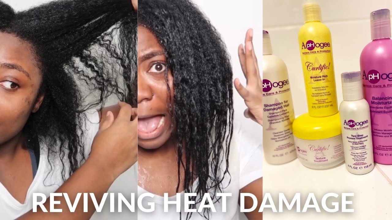Reviving my heat damage hair using Aphogee 2 step protein treatment