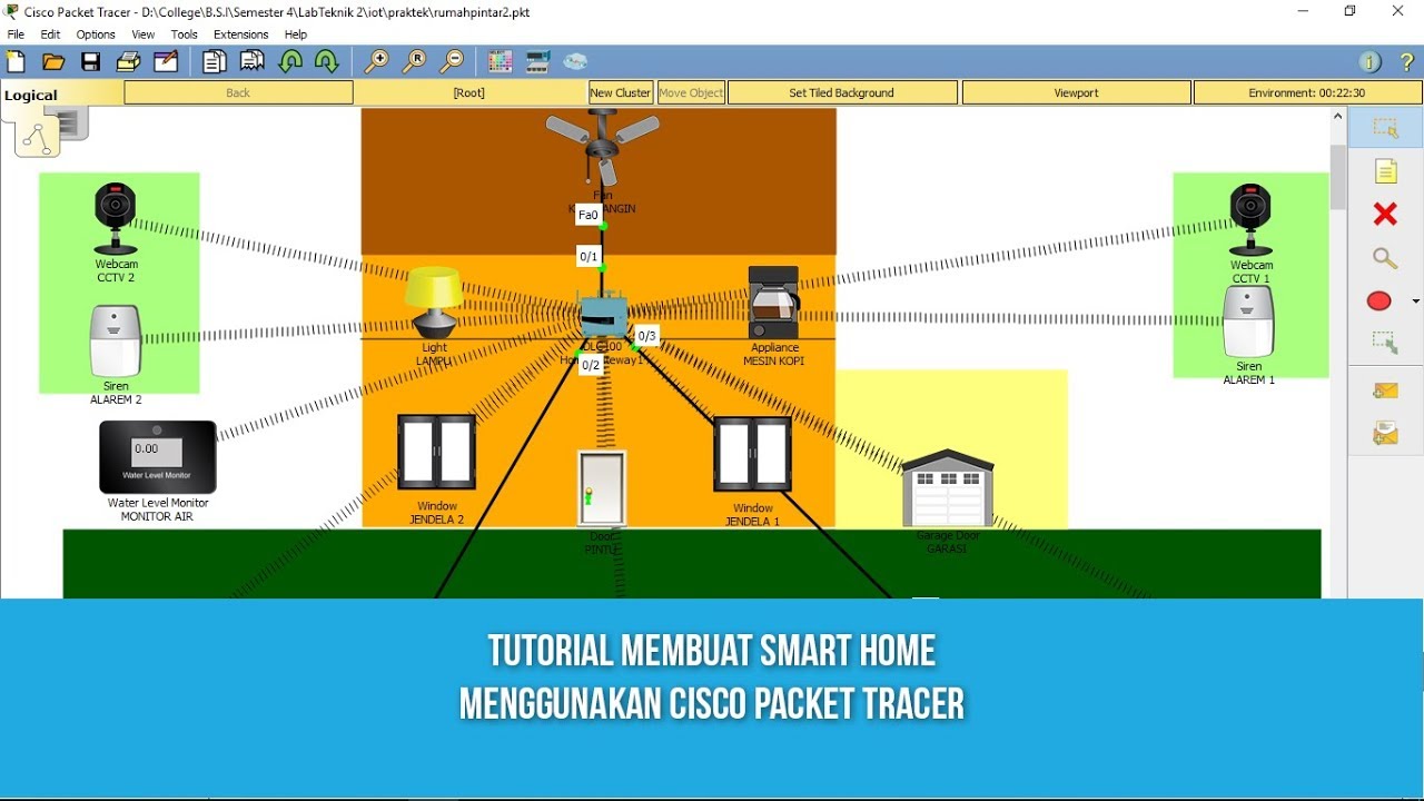 Tutorial Membuat Smart Home Menggunakan Cisco Packet Tracer