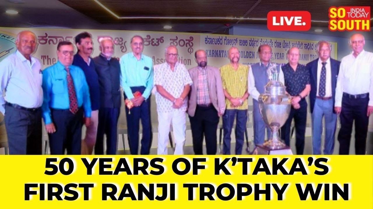 LIVE: KSCA Celebrates Golden Jubilee of Karnataka's Historic First Ranji Trophy Victory